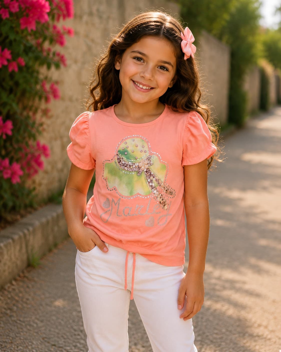 Girls’ Sequin Hat Graphic T-Shirt 